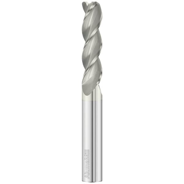 Fullerton Tool 3-Flute - 37.5Deg Helix - 3833 AlumaMill G3 HP End Mills, FC5, RH Spiral, Corner Radius, Extra-Long, 27406 - main